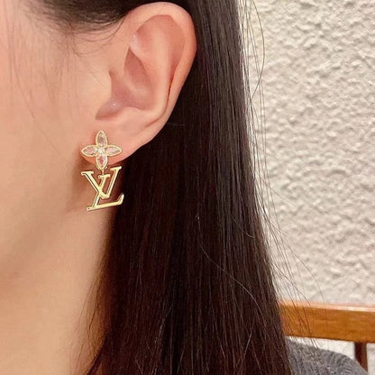 18K Louis Vuitton Iconic Crystal Earrings