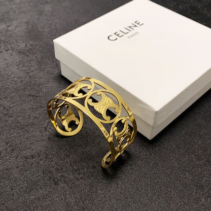 18K Celine Open Cuff Bracelet