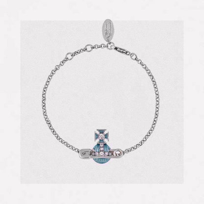 18K Vivienne West Mayfair Bas Relief Pendant Bracelet