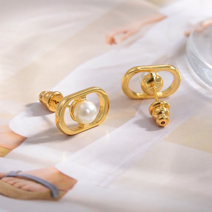 18K Dior Petit Jolie Mini Stud Earrings