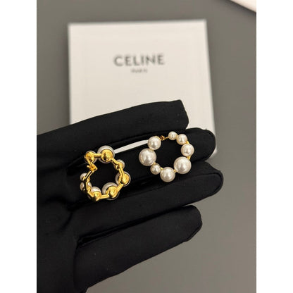 18K Celine Pearl Earrings