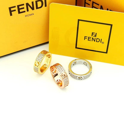 18K Fendi Is Yellow Gold Ring
