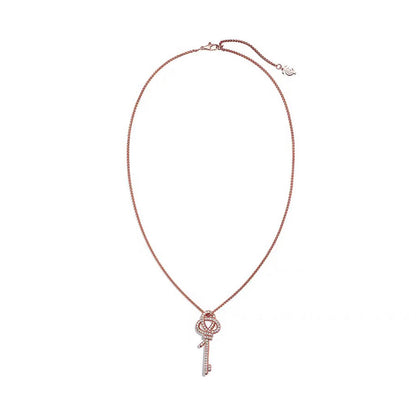 18K Tiffany Keys Woven Diamonds Large Necklace