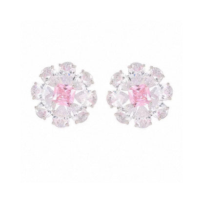 18K BVLGARI Pink Crystals Earrings