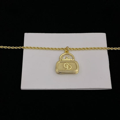 18K Dior Vintage Bag Necklace