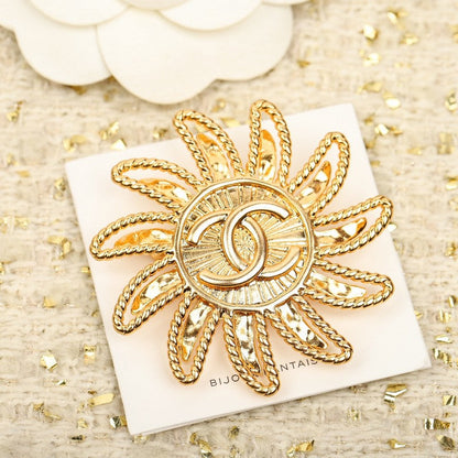 18K  Chanel Sunflower Brooch