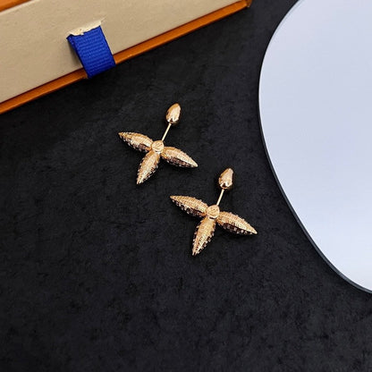 18K Louis Vuitton Louisette Stud Earrings
