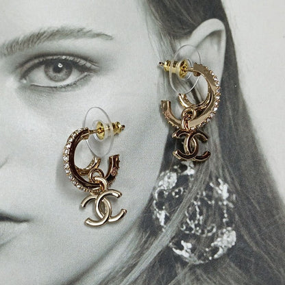18K  Chanel Vintage Gold Earrings