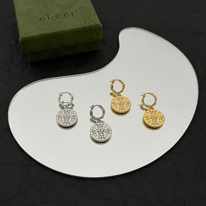 18K Double GucciIcon Blooms Earrings