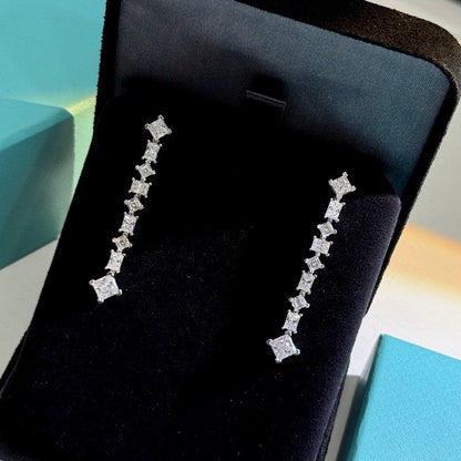 18K Tiffany Diamond Earrings