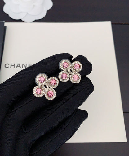 18K  Chanel Pink Diamonds Earrings