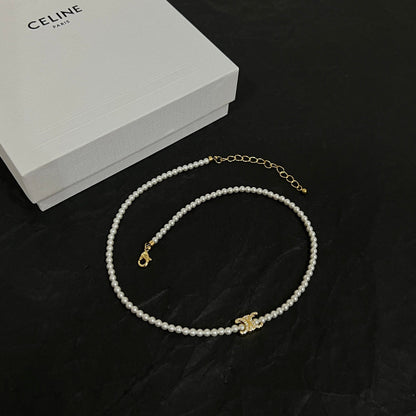 18K Celine Pearl Necklace