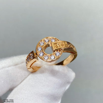 18K BVLGARI Diamond Ring