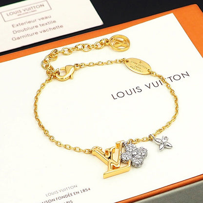 18K Louis Vuitton Gram Diamond Bracelet