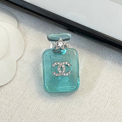 18K  Chanel Perfume Color Bottle Brooch