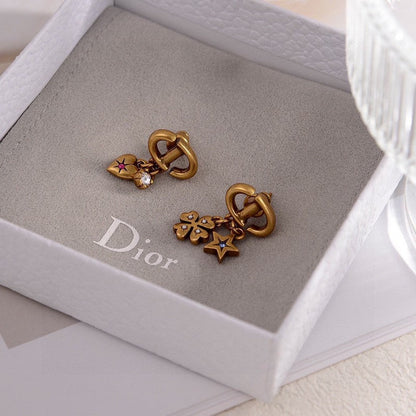 18K Dior Lucky Charms Earrings