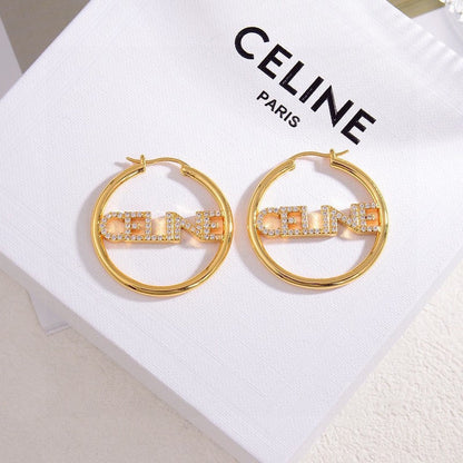18K Celine Celine Diamond Earrings
