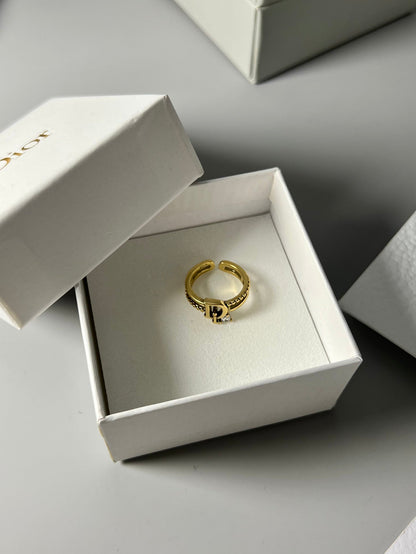 18K Dior Crystal Rings