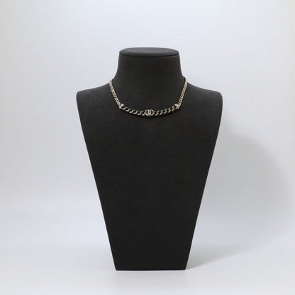 18K  Chanel Vintage Gold Leather Necklace