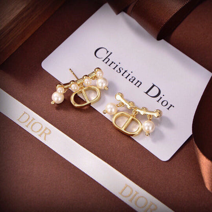 18K Dior Tribales Pearls Earrings