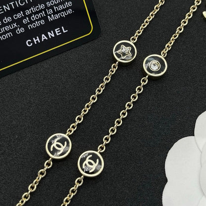 18K  Chanel Star Gold Necklace