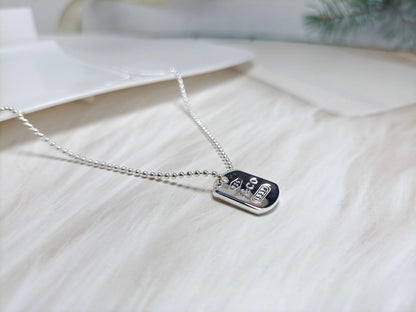 18K Tiffany 1837 Tag Pendant Necklace