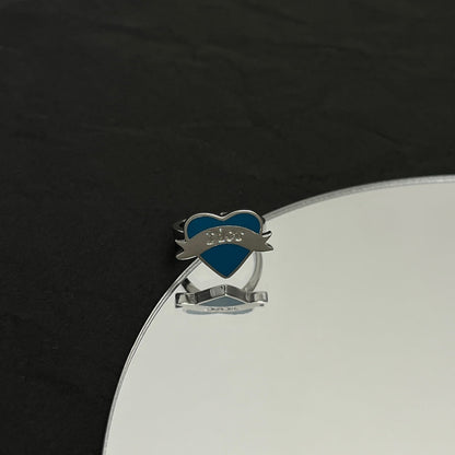 18K Dior Blue Heart Ring