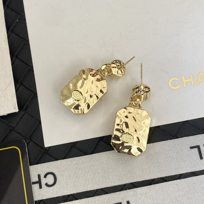 18K  Chanel Crystals Earrings