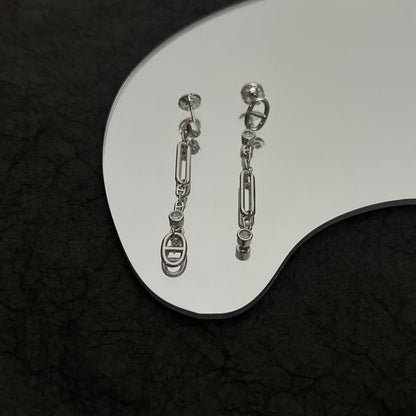 18K Chaine D'ancre Chaos Hermes Earrings