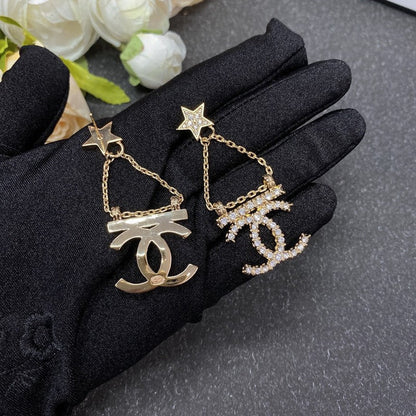 18K  Chanel Star Earrings