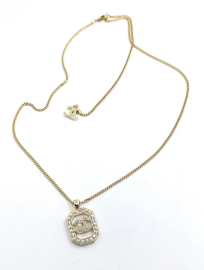 18K  Chanel Perfume Bottle Chain Necklace