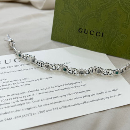 Double Gucci Flowers Bracelet
