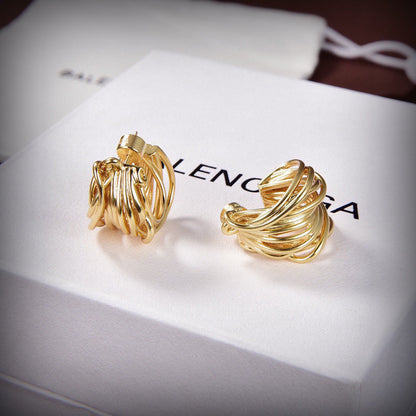 18K Balenciaga Wire Earrings