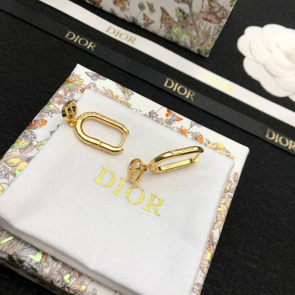 18K Dior Diamond Earrings