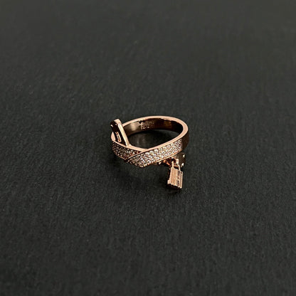 18K Kelly Gavroche Diamonds Hermes Ring