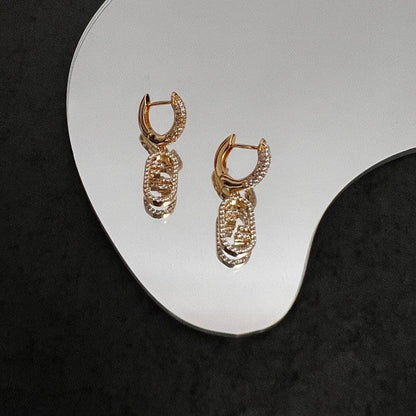 18K Fendi OLock Earrings
