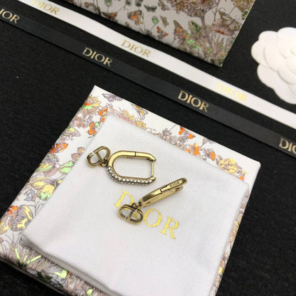 18K Dior Diamond Earrings