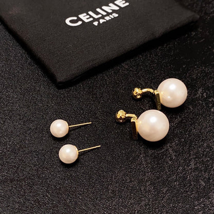 18K Celine Pearl Earrings