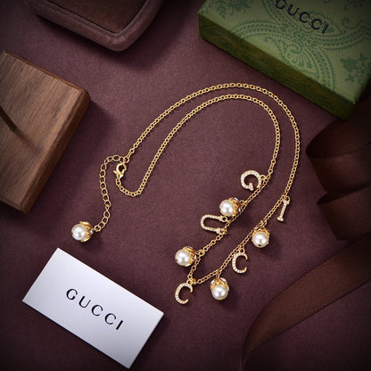 18K Double Gucci Fashion Show Chain Necklace