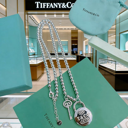 18K Return to Tiffany 1837 Lock Necklace