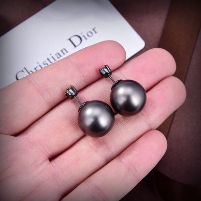 18K Dior Tribales Black Earrings
