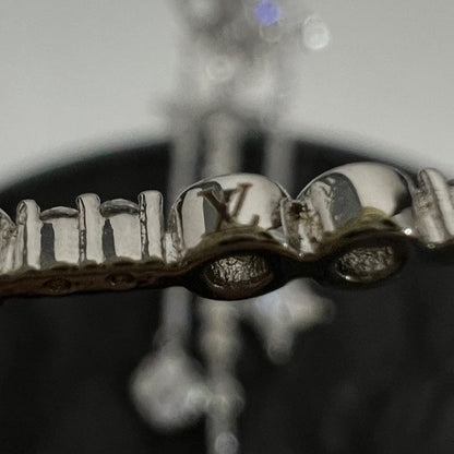 18K Louis Vuitton Diamond Flowers Long Earrings