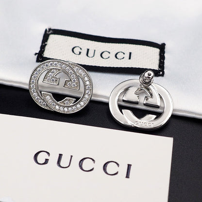 18K Double Gucci Diamonds Earrings