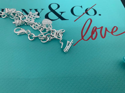 18K Tiffany Christmas Tag Bracelet
