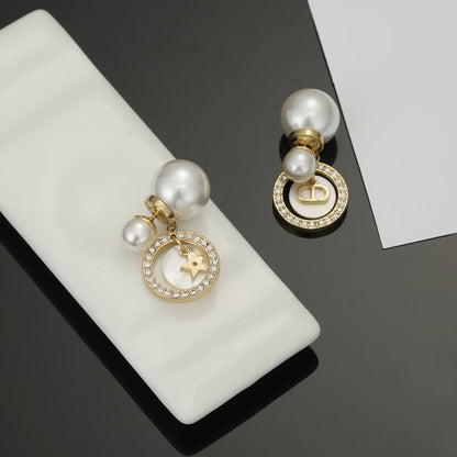 18K Dior Tribales Pearl Earrings