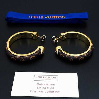 18K Louis Vuitton Signature Earrings