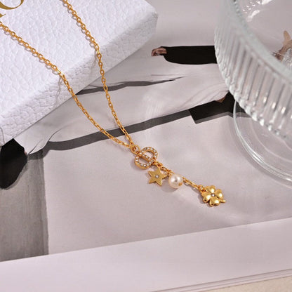 18K Petit Dior Lucky Charms Necklace