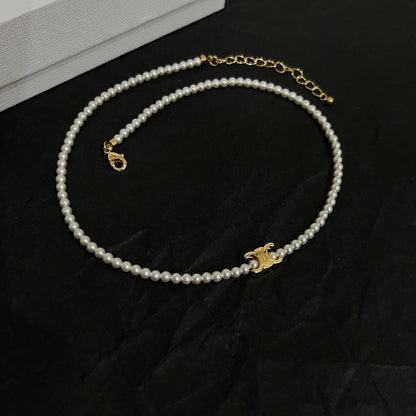 18K Celine Pearl Necklace