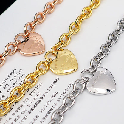 18K Tiffany Tag Chain Bracelet