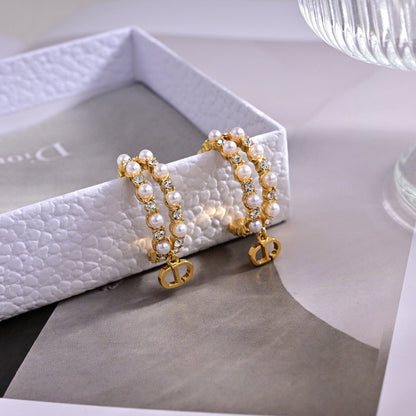 18K Petit Dior Treasure Earrings